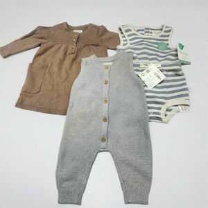 Little Planet 3-Pack Baby Bous Outfit Set, Size 3 Months, New